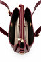 Liora Burgundy Women's Bag with Gold Accessories - 6