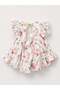 Baby Girl Floral Patterned Dress 9-24 Months Ecru - 2