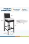 1 Set Rattan + Iron Pipe XH106 Bar Chair 40 * 42 * 103CM with Practicality, Affordability, Durability, Home Living, and Value - 3
