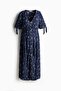 MAMA Tie-belt viscose dress