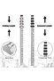 16-Foot Aluminum Grade Rod, Dual Sided, 5-Section Telescopic Leveling Rod, Aluminum Alloy Survey Rod With Bubble Level &Carrying Bag, Measurement Applicable To Construction Projects - 3