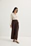 Wide Pleated Trousers Brown - 2