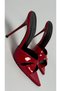 Laura High-Heeled Slippers Red