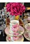 Kosova Sedefli̇ Pink Flower Coffee Cup Set 90 ml - 7