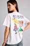 100% Cotton Rugrats Oversized Crew Neck Printed Short Sleeve White T-Shirt G5045Ax26Sm