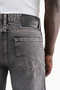 Men's Straight Fit Jean Trousers Black - 5