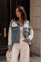 Denim Jacket with Lace Detail