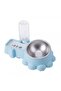 Automatic Dual Pet Feeder & Water Dispenser (32×20.8×9.2 cm) – Blue
