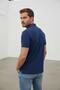Interview Polo Neck Dark Cobalt Blue T-Shirt - 6