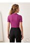 Women's Polo Neck Short Sleeve Blouse - 2