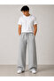 Triple Men's Black Gray Navy Blue Wide Leg Sweatpants - High Waist Loose Fit - 6