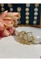 Silvery Patterned Earrings - 5