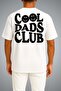 Oversize Cool Dads Club Chest and Back Printed Unisex T-Shirt - 2