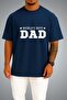 Oversize Worlds Best Dad Chest Printed Unisex T-Shirt