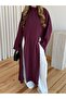 Burgundy Slit Long Tunic - 8515 - 2