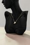 Gold Letter and Heart Detailed Necklace - 2