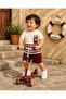 Striped Summer Shorts Baby Set with One Way Print 0-24 Months