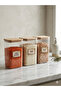 Set of 3 Acrylic Jars with Wooden Lids, Large Size Food Storage Container with Labels, 2900 ml