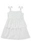 Dress with Shoulder Bow for 6-9 Years Old - Off-White - 2