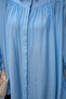 Women's Gathered Sleeve Striped Shirt Light Blue - 5