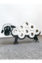 8-Roll Toilet Paper Stand with Fun Sheep Figure – Decorative Metal Bathroom Accessory - 5