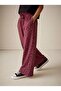 Girl's Crinkle Double Pocket Pants Burgundy - 3