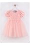 Girl's Tulle Special Occasion Dress with Bow on the Back - 3
