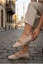 1148 Knitwear with Buckle Accessories, Stylish and Comfortable Women's Ballerinas