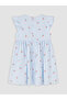 Ozmarka New Season Patterned Girls' Dress - 5