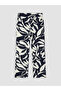 Nevavm Women's Patterned Trousers with Elastic Waist - 5