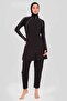 Reglan Sleeve Trim Detailed Hijab Swimsuit Alf24400-Syh - 2