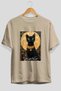 For the Love of Cats 75 Front Cat Printed Beige Oversize T-Shirt 100% Cotton Unisex Cat Lover Premium Design