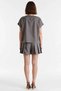 Women's Linen Blouse Skirt Set V-Neck Raglan Sleeve Mini Woven Casual Daily Combination Set Modern Stylish - 5