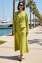 Women's Large Size Long Sleeve Shirt Dress Set Belt Detailed at Waist Modal Fabric Daily Casual Stylish