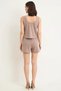 Women's Modal Knitted Pool Collar Sleeveless Short Skirt Set Wide Leg Relaxed Cut Casual Comfortable Modern - 5