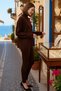 Women's Oversize Turtleneck Ribbed Knitwear Set Long Sleeve Relaxed Fit Daily Wear Modern Stylish Elegant - 2