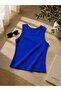 Women's Cotton Terry Look Halter Neck Basic T-Shirt - 3