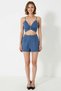 Women's V-Neck Thin Strap Crop Top Shorts Set Seersucker Woven Beach Set Daily Casual Modern - 4