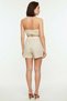 Women's High Waist Mini Shorts Blouse Set Sleeveless Tie Detail Linen Blend Woven Casual Comfortable - 5