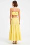 Women's Plus Size Sleeveless Ruffle Crop Blouse Maxi Skirt Set 100% Cotton Beach Wear Casual Comfortable - 5