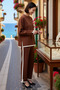 Women's Large Size Oversize Knitwear Set Crew Neck Long Sleeve Drop Shoulder Relaxed Cut Casual Modern - 2