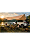 Car Side Camping Awning 440 x 200 cm, Waterproof UV50+ Shelter, Portable Vehicle Sunshade Tent with Adjustable Poles, Carry Bag Included, 2 Year - 6