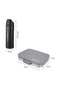Premium Stainless Steel Lunch Box w/ Stainless Steel Water Bottle 710ml – Grey - 9