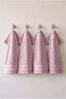 Set of 4 100% Organic Cotton Towels 30X30 cm - Pink - 2