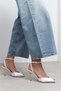 Vela Sedef Satin Ankle Strap Open Toe Detail Women's Heeled Shoes - 3