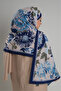 Cobalt Blue Zera Shawl Collection Italian Stitched Miracle Fabric Floral Patterned 202132_24 - 3