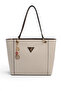 Sand Beige - Brown Plaid Line Square Women's Shoulder Bag Sp1176