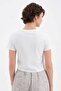 Women's slim fit t-shirt with front embroidery and handwork detailed design - 4