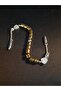 Mira Zaza Natural Hematite Stone Gold and Silver Color Mix