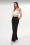 Women's Patterned-Solid Slim Summer Wide-Leg Sweatpants - Lightweight & Stylish - 3